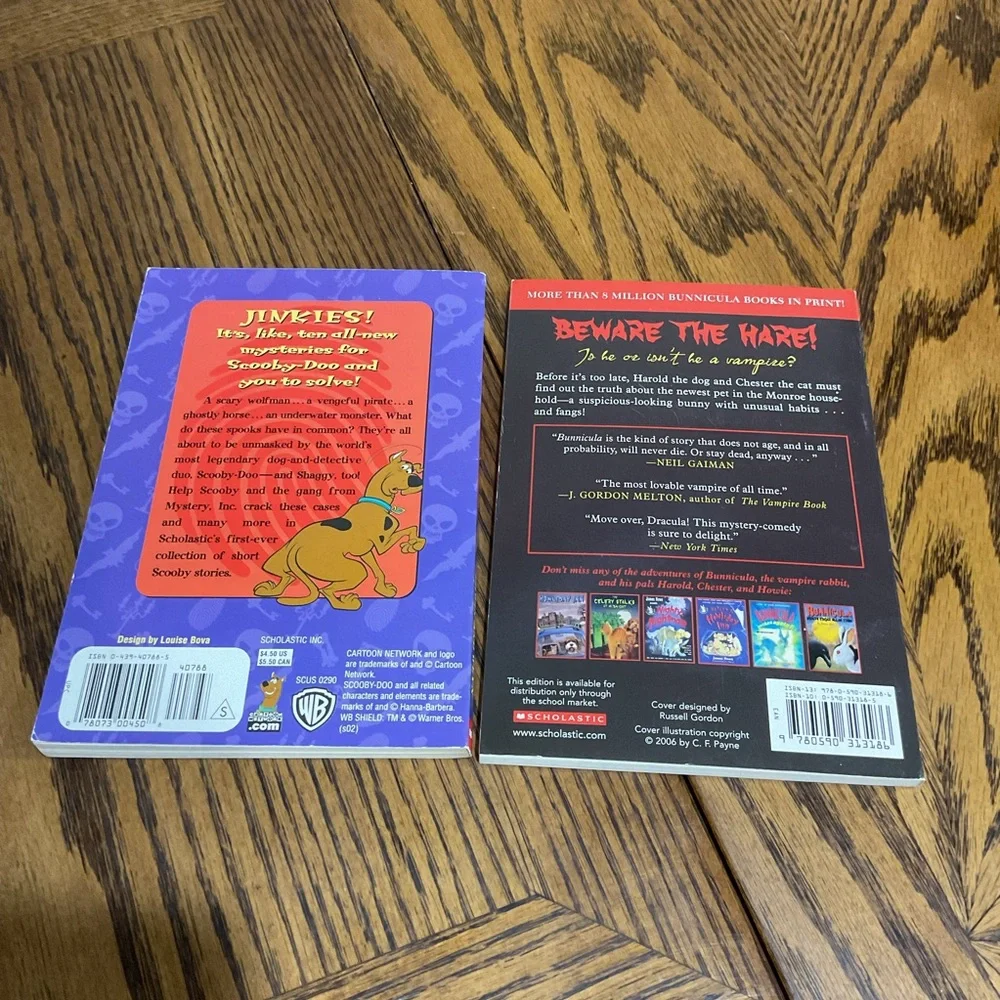 3 Scooby-Doo, 2 Cam Jansen & Bunnicula Mystery Books 📚 Set